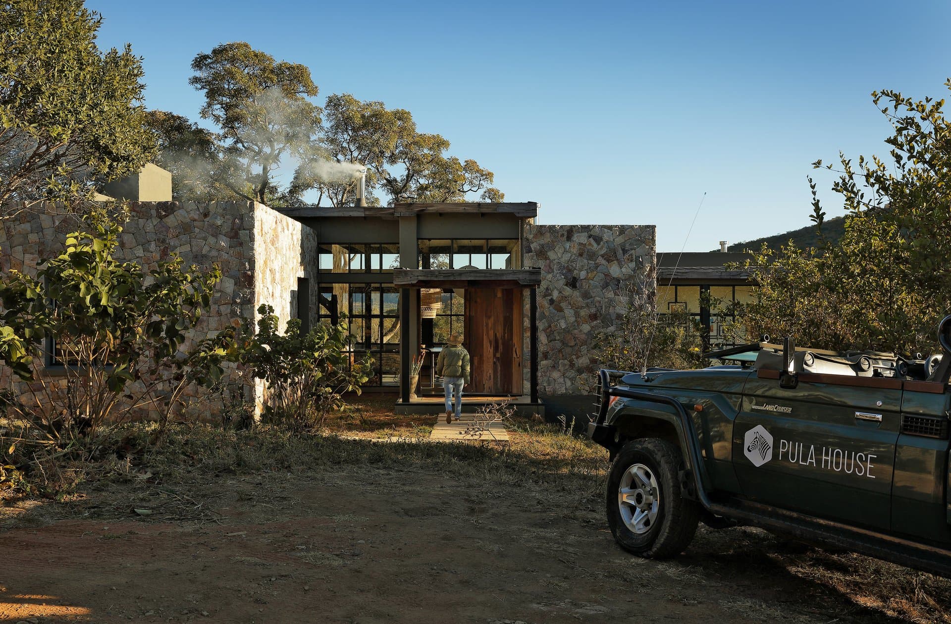 Lodge arrival and the Waterberg landscape